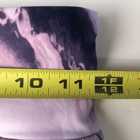 Old Navy Active Girls High Rise Powersoft Purple Pink Gold Marble Large 10/12 - Picture 7 of 13